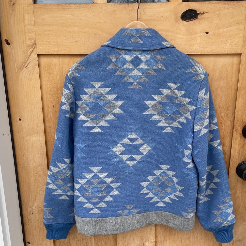 Pendleton Blue And Gray Patterned Jacket - image 3